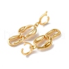 Brass Fold Over Clasps KK-U016-07G-2