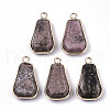 Natural Rhodonite Pendants G-N326-43A-1