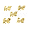 Brass Micro Pave Clear Cubic Zirconia Connector Charms KK-E068-VB020-4
