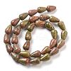 Natural Unakite Beads Strands G-B106-A23-02-3