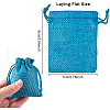 Burlap Packing Pouches Drawstring Bags ABAG-BC0001-12-2