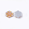 Resin Rhinestone Cabochons CRES-T012-04D-3