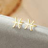 S925 Sterling Silver Stud Earrings WG164A3-24-1