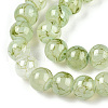 Baking Painted Glass Bead Strands DGLA-N004-6mm-01-3