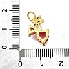 Brass Micro Pave Cubic Zirconia Pendants KK-V011-54G-3