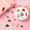 20Pcs 20 Styles Alloy Enamel Pendants ENAM-YW0003-91-4