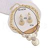 Alloy Crystal Rhinestone Vortex Link Chain Necklace & Stud Earring Sets FS-WG0FFE3-01-3