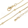 Brass Satellite Chains Necklaces for Women NJEW-D302-33G-5