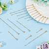 GOMAKERER 20Pcs 5 Style Brass Cable Chain Extender KK-GO0001-55-5