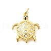 Brass Micro Pave Cubic Zirconia Pendants KK-Q040-02A-G-1