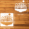 PET Hollow Out Drawing Painting Stencils DIY-WH0391-0699-2