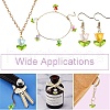 90Pcs 9 Colors Acrylic Lampwork Pendants PALLOY-CJ00048-7