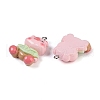 Pig Resin Pendants RESI-U004-03B-2