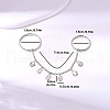 Brass Pave Cubic Zirconia Finger Rings for Women JM9814-2-5