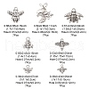 49Pcs 7 Style Tibetan Style Alloy Pendants Sets TIBEP-YW0001-45-3