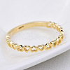 Hollow Out Heart Brass Finger Rings for Women FS-WG4469E-11-2