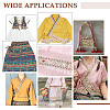 Polyester Rhombus Embroidery Lace Trim OCOR-WH0090-83A-6