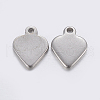 Tarnish Resistant 304 Stainless Steel Stamping Blank Tag Pendants STAS-P198-61-2