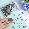 SOFPLATE 100Pcs Flat Round Stainless Steel Stud Earring Settings STAS-SP0001-61C-P-3