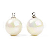 Acrylic Imitation Pearl Pendants OACR-N010-020B-02-5