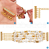 Brass Magnetic Slide Lock Clasps KK-TA0007-64-6