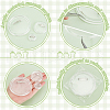   30Pcs 3 Size Acrylic Button Pin Badge TACR-PH0001-66-4