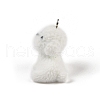 Flocking Resin Cute Puppy Pendants MACR-P043-L04-2