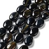 Natural Blue Tiger Eye(Dyed & Heated) Beads Strands G-L164-A-23-1
