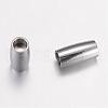Tarnish Resistant 304 Stainless Steel Magnetic Clasps with Glue-in Ends STAS-G071-44P-3
