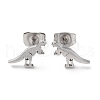 Non-Tarnish 304 Stainless Steel Stud Earrings EJEW-B022-01B-1