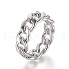 Tarnish Resistant Unisex 304 Stainless Steel Rings RJEW-L092-02P-17mm-1