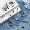 Unicraftale 40Pcs 4 Style 304 Stainless Steel Pendants STAS-UN0054-99-4