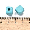 Spray Painted Wooden Beads WOOD-P021-01C-26-3