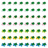  56Pcs 7 Colors Sea Animal Opaque Resin Decoden Cabochons RESI-NB0002-05-1