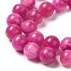 Natural Dyed White Jade Beads Strands G-M402-C04-01-3