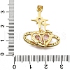 Brass Micro Pave Cubic Zirconia Pendants KK-K401-02B-G-3