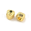 Brass Micro Pave Clear Cubic Zirconia Beads KK-G490-17G-01-2