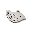 Non-Tarnish 201 Stainless Steel Pendants STAS-E206-04P-06-2