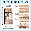 20pcs 5 Styles Scrapbooking Stickers DIY-TAC0029-03B-13