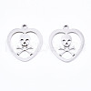 Non-Tarnish 201 Stainless Steel Pendants STAS-T044-197P-1