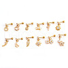 Brass Micro Pave Clear Cubic Zirconia Cross Cartilage Earrings WGFF6D3-34-2