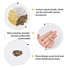 DICOSMETIC 300Pcs 3 Colors Tibetan Style Alloy Wavy Spacer Beads TIBEB-DC0001-07-4