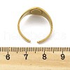 Oval 304 Stainless Steel Cuff Rings for Women RJEW-M019-29G-5