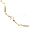 Ion Plating(IP) 304 Stainless Steel Twist Bar Link Chain Necklace NJEW-K249-11G-2