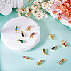 12Pcs 12 Colors Brass Micro Pave Cubic Zirconia Charms FIND-TA0005-61-5