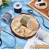 WADORN 24 Yards Flat Metallic Polyester Elastic Cord OCOR-WR0001-15C-7