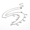 304 Stainless Steel Pendant Bib Necklaces NJEW-G334-06P-1