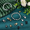 SUNNYCLUE 24Pcs 4 Colors Alloy Snap Lock Clasps for Jewelry Making FIND-SC0009-43-4