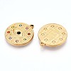 304 Stainless Steel Rhinestone Pendants STAS-T064-49-2