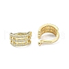 Rack Plating Brass Micro Pave Cubic Zirconia Cuff Earring EJEW-C086-12G-2